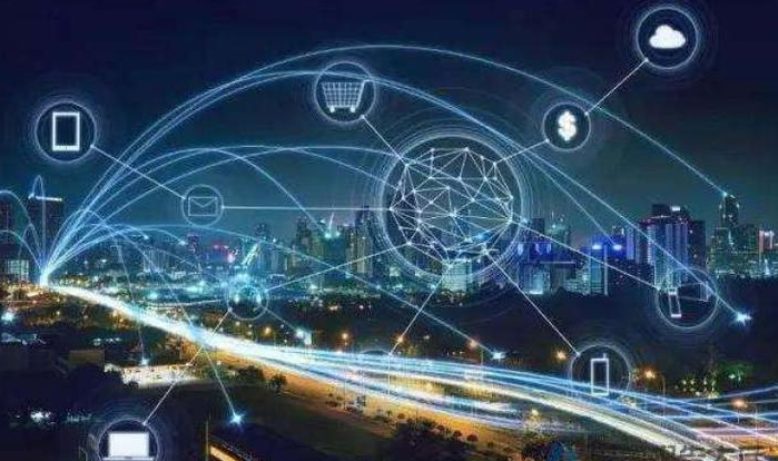 5G助力智能城市和智能工廠，加快產業(yè)融合。效果圖