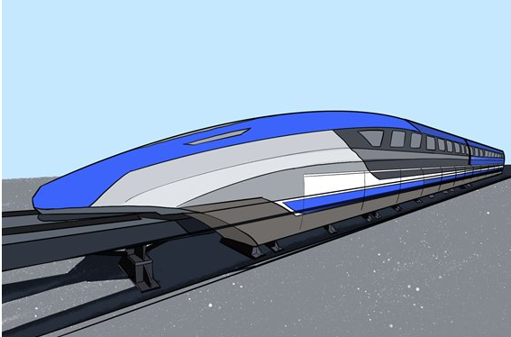 人工智能磁懸浮技術(shù)打造磁懸浮汽車(chē)。效果圖